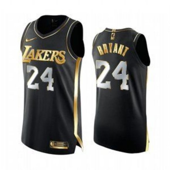 Lakers Kobe Bryant Black Golden Jersey Lakers Kobe Bryant Black Golden Jersey